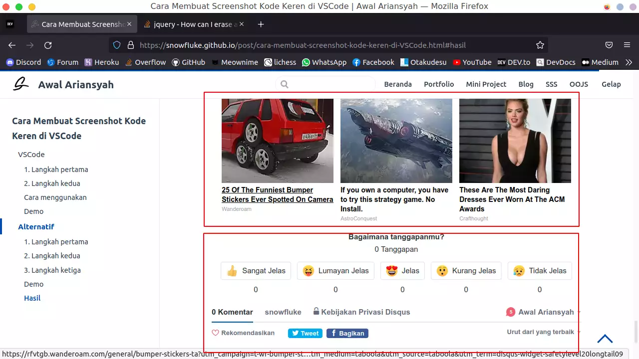 Iframe Disqus